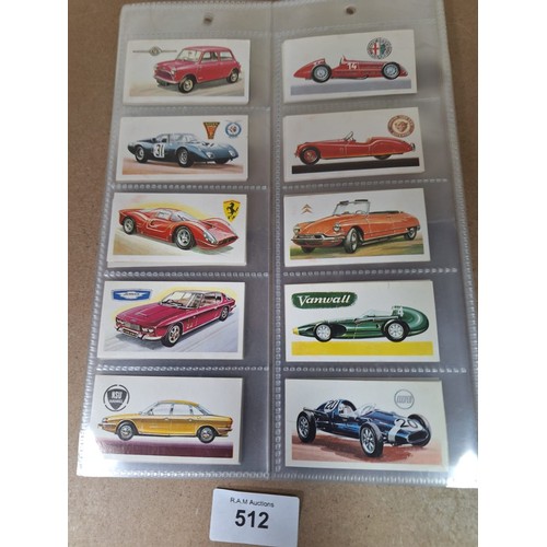 512 - Full Set of Brooke Bond Tea Cards History of Motor Cars