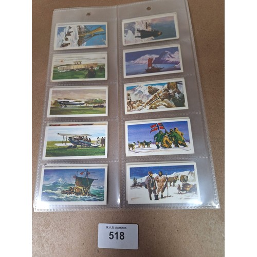 518 - Full Set of Brooke Bond Tea Cards Adventures and Explorers