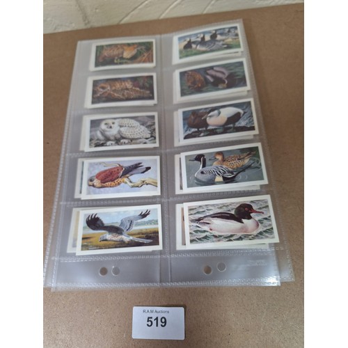 519 - Full Set of Brooke Bond Tea Cards Wild Birds in Britain