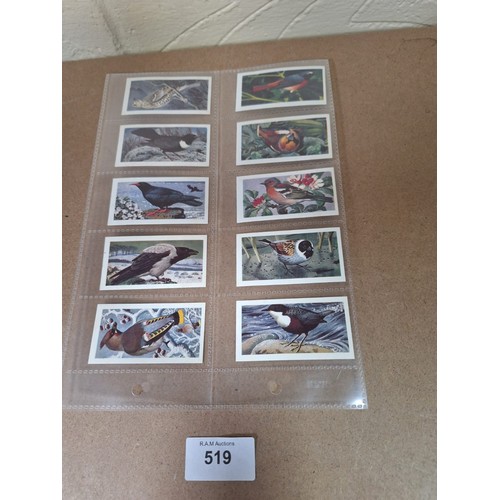 519 - Full Set of Brooke Bond Tea Cards Wild Birds in Britain