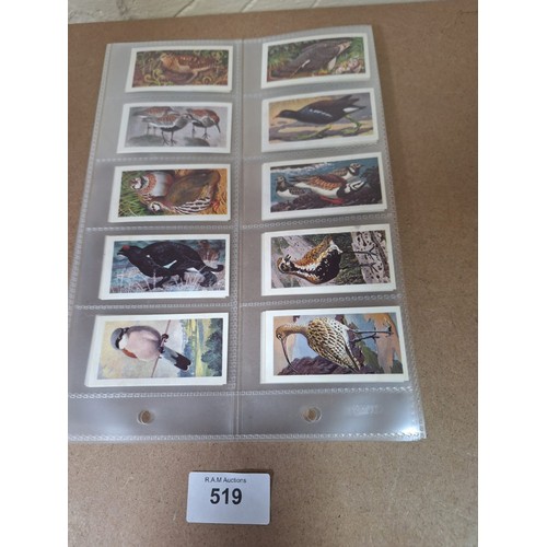 519 - Full Set of Brooke Bond Tea Cards Wild Birds in Britain