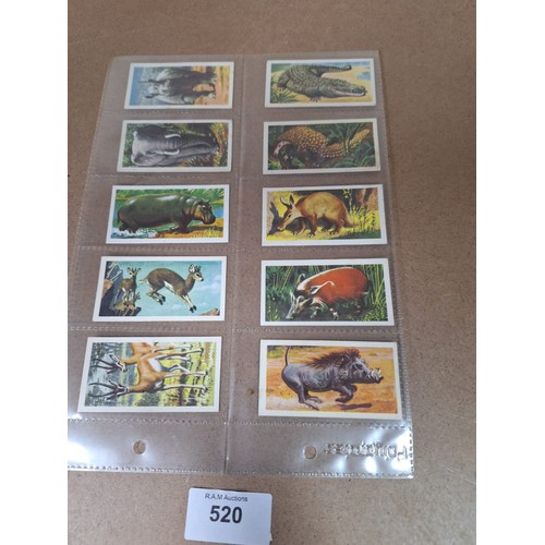 520 - Full Set of Brooke Bond Tea Cards African Wildlife