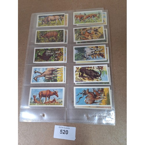 520 - Full Set of Brooke Bond Tea Cards African Wildlife