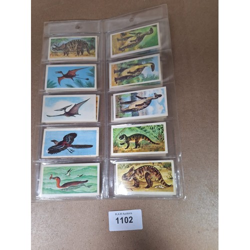 1102 - Full Set Of Vintage Brooke Bond Cards Prehistoric Animals