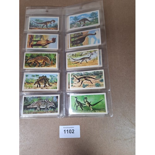 1102 - Full Set Of Vintage Brooke Bond Cards Prehistoric Animals