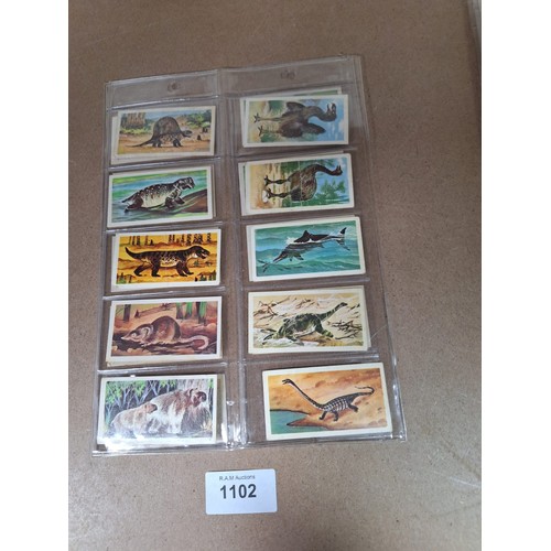 1102 - Full Set Of Vintage Brooke Bond Cards Prehistoric Animals