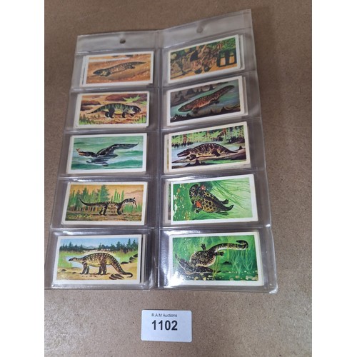 1102 - Full Set Of Vintage Brooke Bond Cards Prehistoric Animals