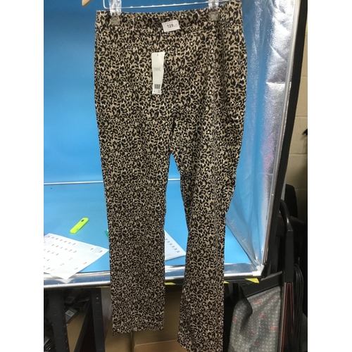 129 - JD Williams Black Suede Dress Size 14 and Next Leopard Trousers Size 8R Brand New with Tags