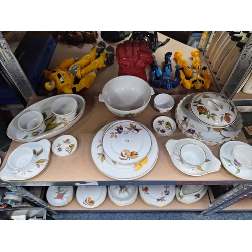 232 - Royal Worcester Evesham Ware x20 To Include Servers Etc