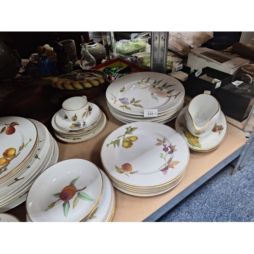 233 - Royal Worcester Evesham Ware x50 To Include Dishes, Plates Etc