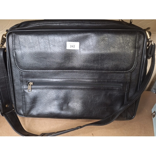 242 - Leather Messenger Bag/Case As New