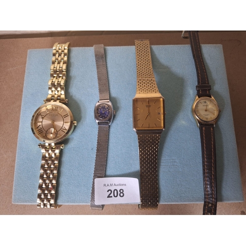 208 - Watches x4 To Include Seiko and Sekonda