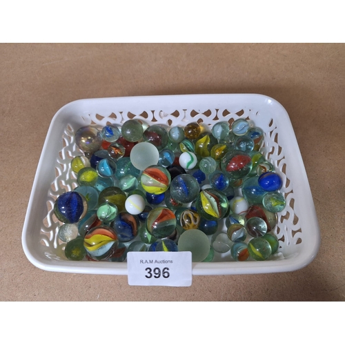 396 - Vintage/Antique Marbles Some Are Uranium Glass and Others