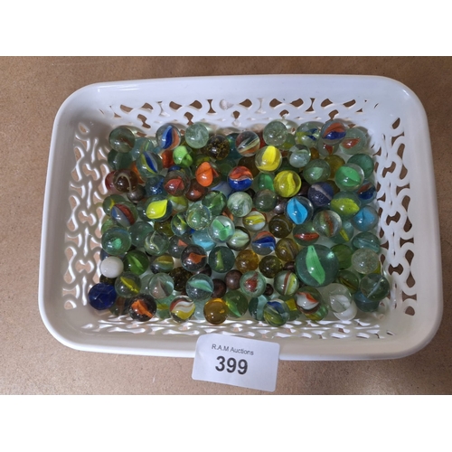 399 - Vintage/Antique Marbles Some Are Uranium Glass and Others