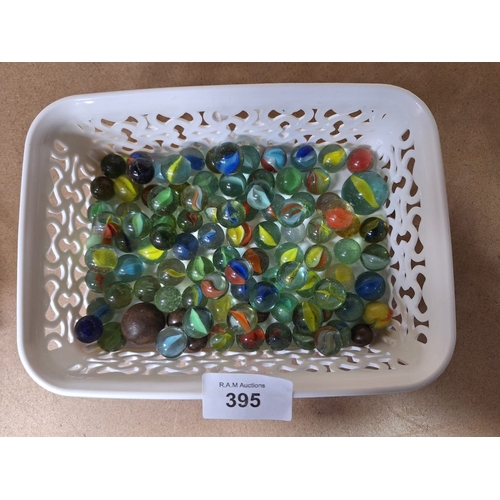 395 - Vintage/Antique Marbles Some Are Uranium Glass and Others