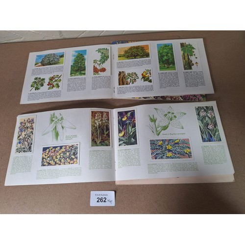 262 - Card Albums x4 Full To Include Trees and Wild Flowers x3