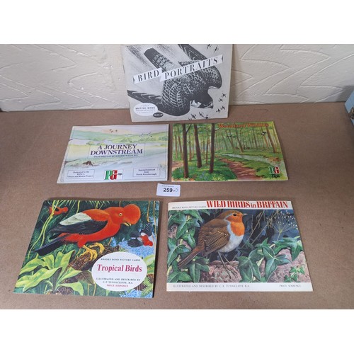 259 - Card Albums x5 To Include Bird Portraits, Journey Down Stream, Tropical Birds, Wildlife Birds and Wo... 