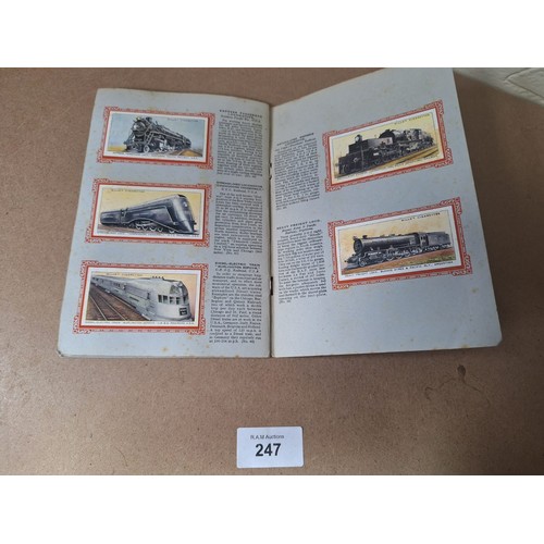 247 - Vintage Card Albums x3 To Include Railway Engines and Park Drive