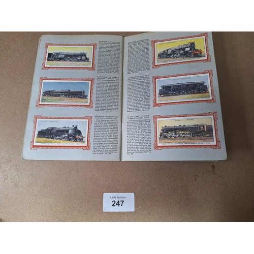 247 - Vintage Card Albums x3 To Include Railway Engines and Park Drive