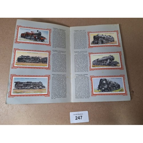 247 - Vintage Card Albums x3 To Include Railway Engines and Park Drive