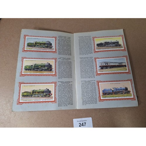 247 - Vintage Card Albums x3 To Include Railway Engines and Park Drive