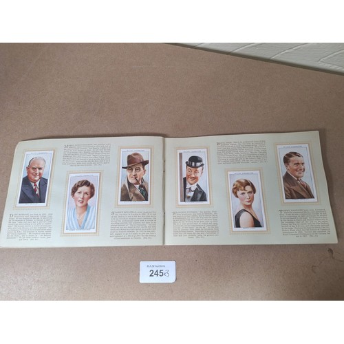 245 - Vintage Card Books x3 To Include Veteran Cars, Radio Celebs and Film Stars