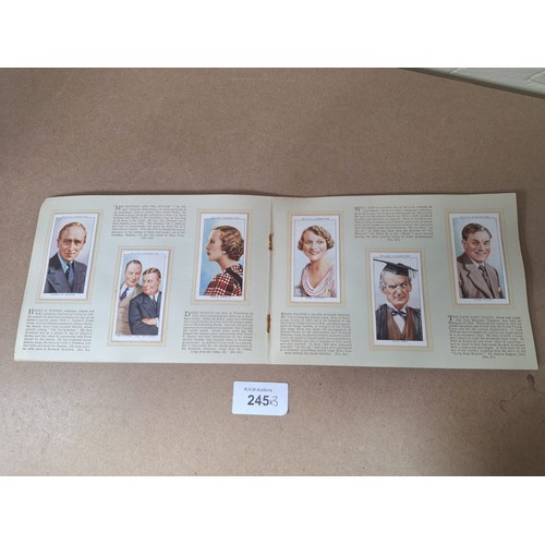 245 - Vintage Card Books x3 To Include Veteran Cars, Radio Celebs and Film Stars