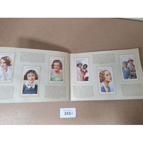 245 - Vintage Card Books x3 To Include Veteran Cars, Radio Celebs and Film Stars