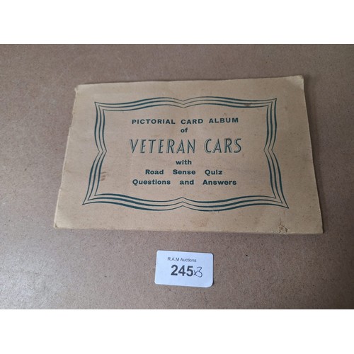 245 - Vintage Card Books x3 To Include Veteran Cars, Radio Celebs and Film Stars