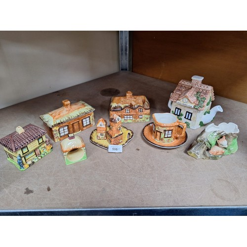 506 - Mixture of cottage ware x 8+2 others