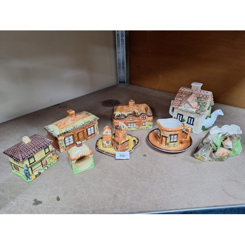 506 - Mixture of cottage ware x 8+2 others