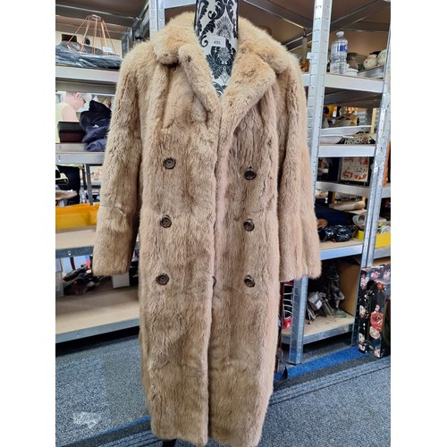 490 - Vintage fur coat.  Approx M/L