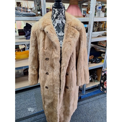 490 - Vintage fur coat.  Approx M/L