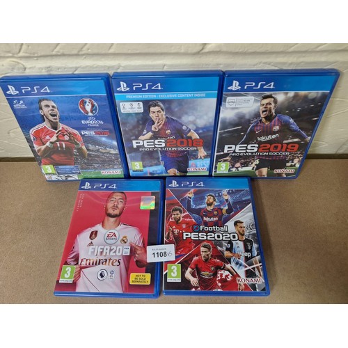 1108 - PS4 Football Games x5