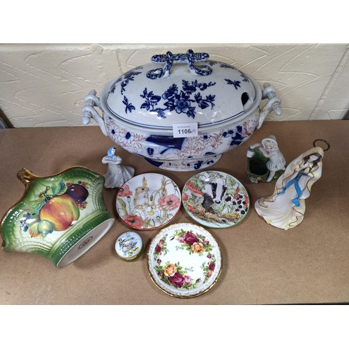 1106 - Huge Antique Tureen and a Vintage/Antique Ceramic Selection