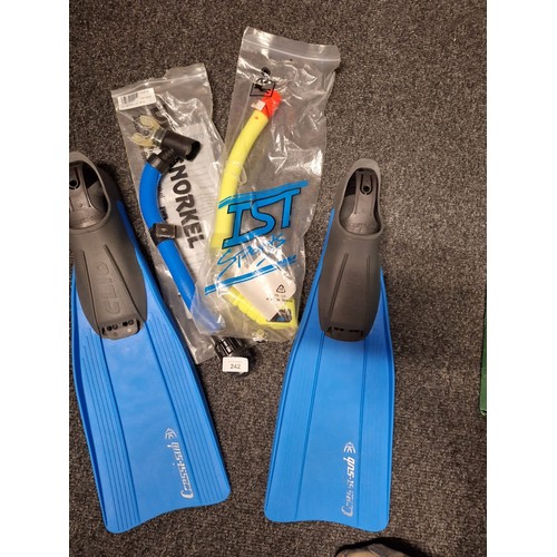 242 - New In The Bags Snorkel Set and Flippers