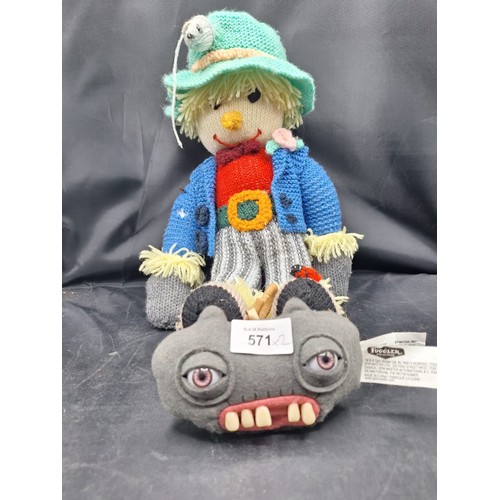 571 - Collectible Fuggler and a Vintage Knitted Scarecrow