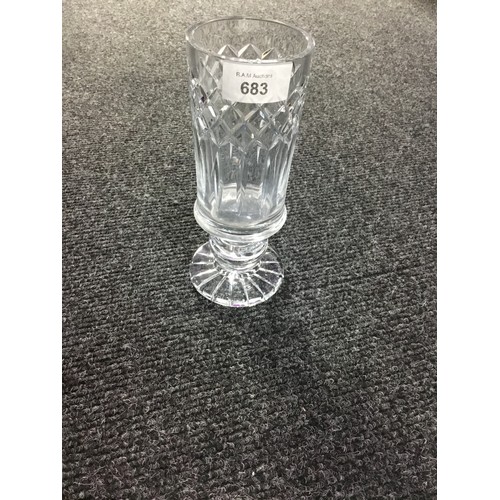 683 - Royal doulton crystal heavy goblet