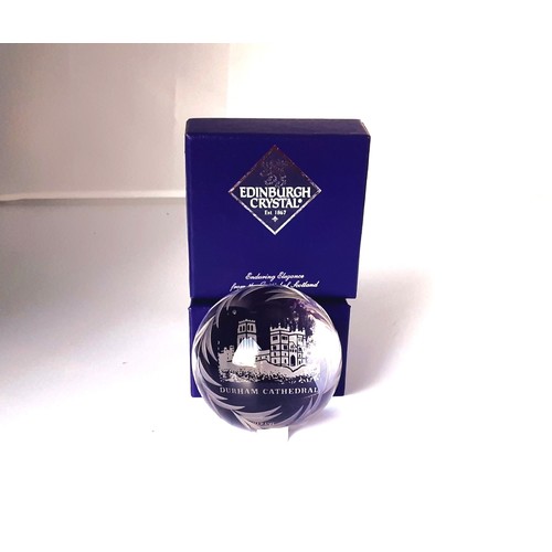 771 - Edinburgh Crystal Glass Paperweight (Boxed)