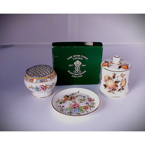 778 - 3 x Items of Pottery - Coalport / Fortnum & Mason / Crown Staffs