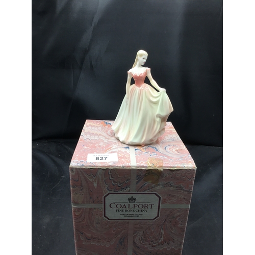 827 - Coalport boxed figure true love