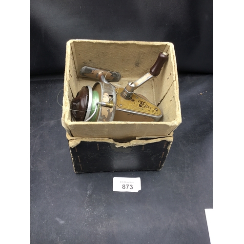 873 - Vintage/Antique Boxed Ambidex Fly Reel