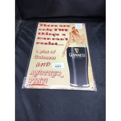 1003 - Guinness metal sign