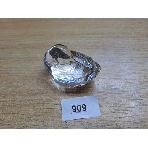 909 - Crystal Glass Duck