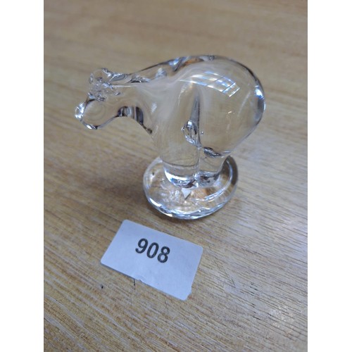 908 - Crystal Glass Bear