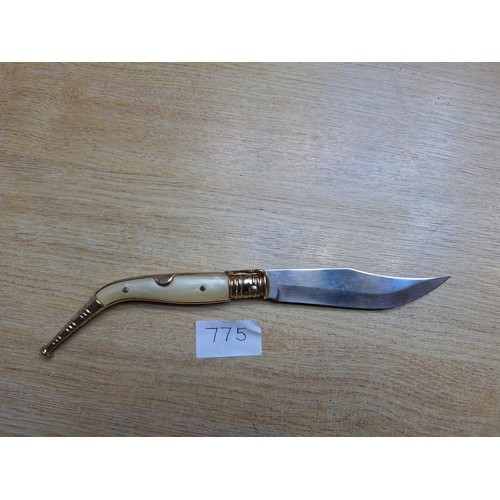 775 - Decorative Knife With a Mother Of Pearl Handle