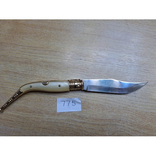 775 - Decorative Knife With a Mother Of Pearl Handle