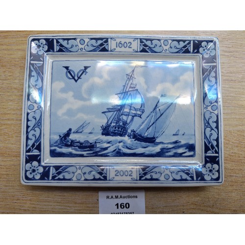 160 - Delft Dutch East India Company Tray