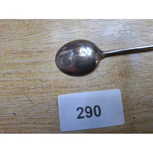 290 - Set Of Six Green Coffee Bean Spoons