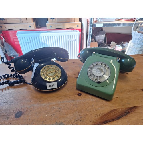 1237 - Vintage Phones x2